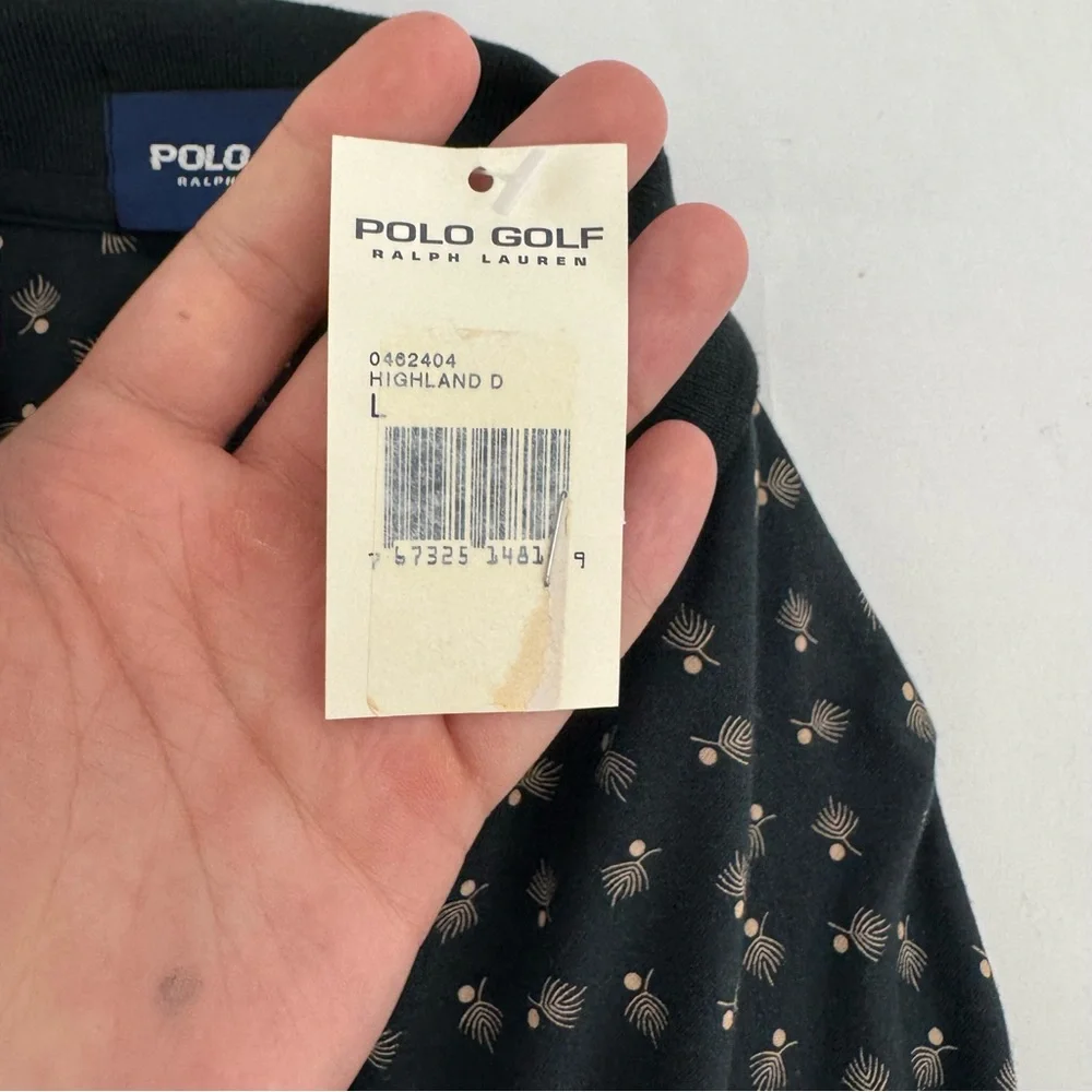 NWT Polo Golf Ralph Lauren Higland D Short Sleeve Tee Size L Black